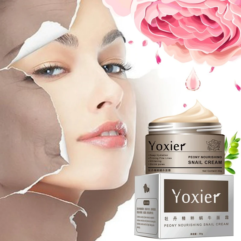 Cosmetics Secret Skin Care Snail Cream Hyaluronic Acid Essence Face Anti Aging Wrinkle Whitening Moisturizer 1Pcs | Красота и