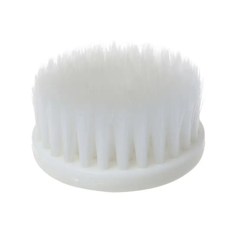 

60mm White Soft Drill Powered Brush Head For Cleaning Car Carpet Bath Fabric New D0AC