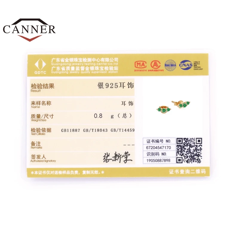 

CANNER 925 Sterling Silver Dragonfly ColorDiamond Stud Earrings for Women Piercing Earring Jewelry Pendientes Kolczyki Brincos