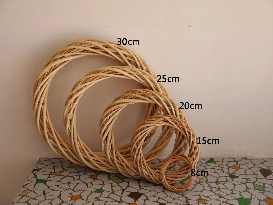 Праздничное украшение плетеная гирлянда толстая|willow wreath|christmas ornament wreathwreath christmas |