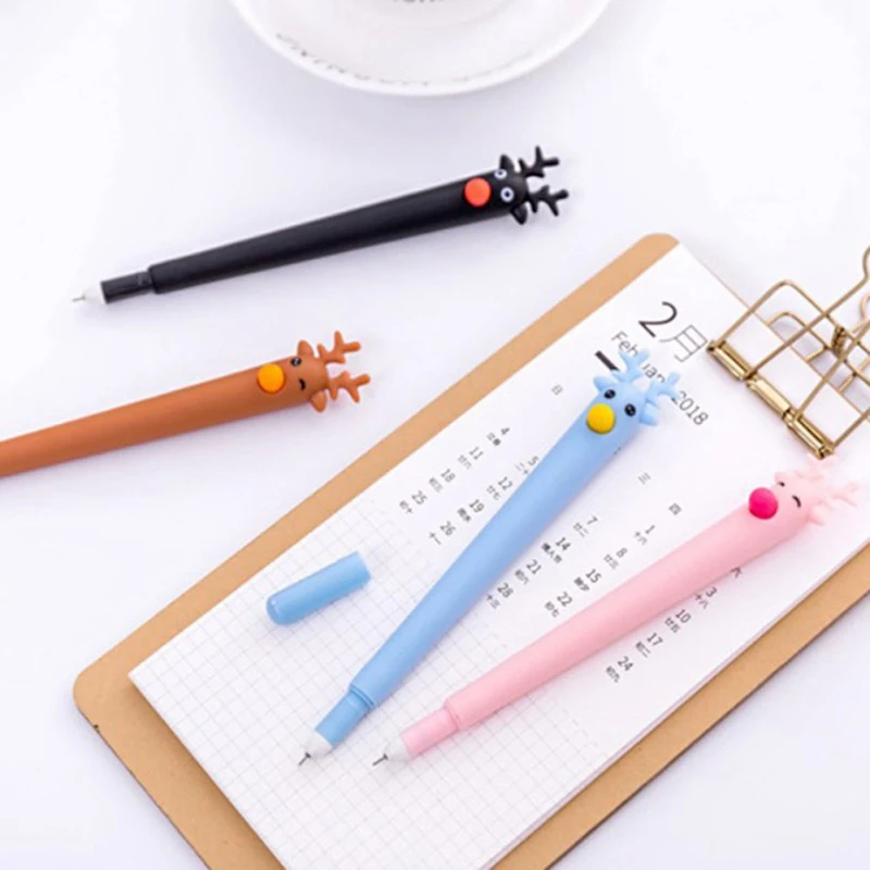 Симпатичная Цветная шариковая ручка с гелевыми чернилами 0 5 мм Детские офисные и