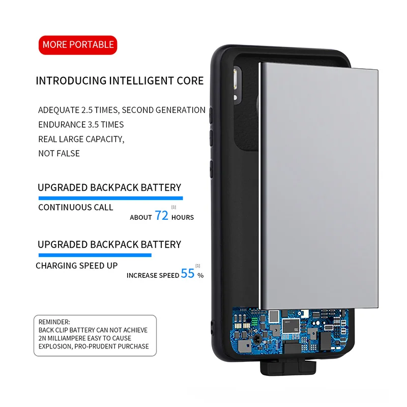 Чехол с зарядным устройством для Huawei Mate 30 Pro 5000 мАч чехол магнитным внешним