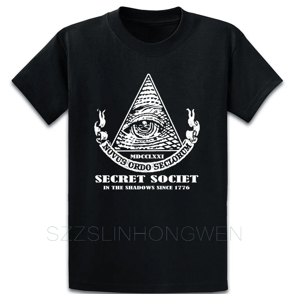 Новая футболка с надписью Illuminati Secret Society New World Order хлопковая дышащая S-XXXXXL принтом