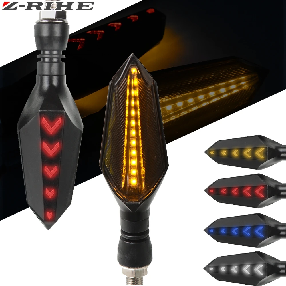 

1/2Pcs Turn Signal Flowing Turn Signal Motorcycle Led Blinker Motorcycle Flasher Light DRL Indicator Light Brake Lamp