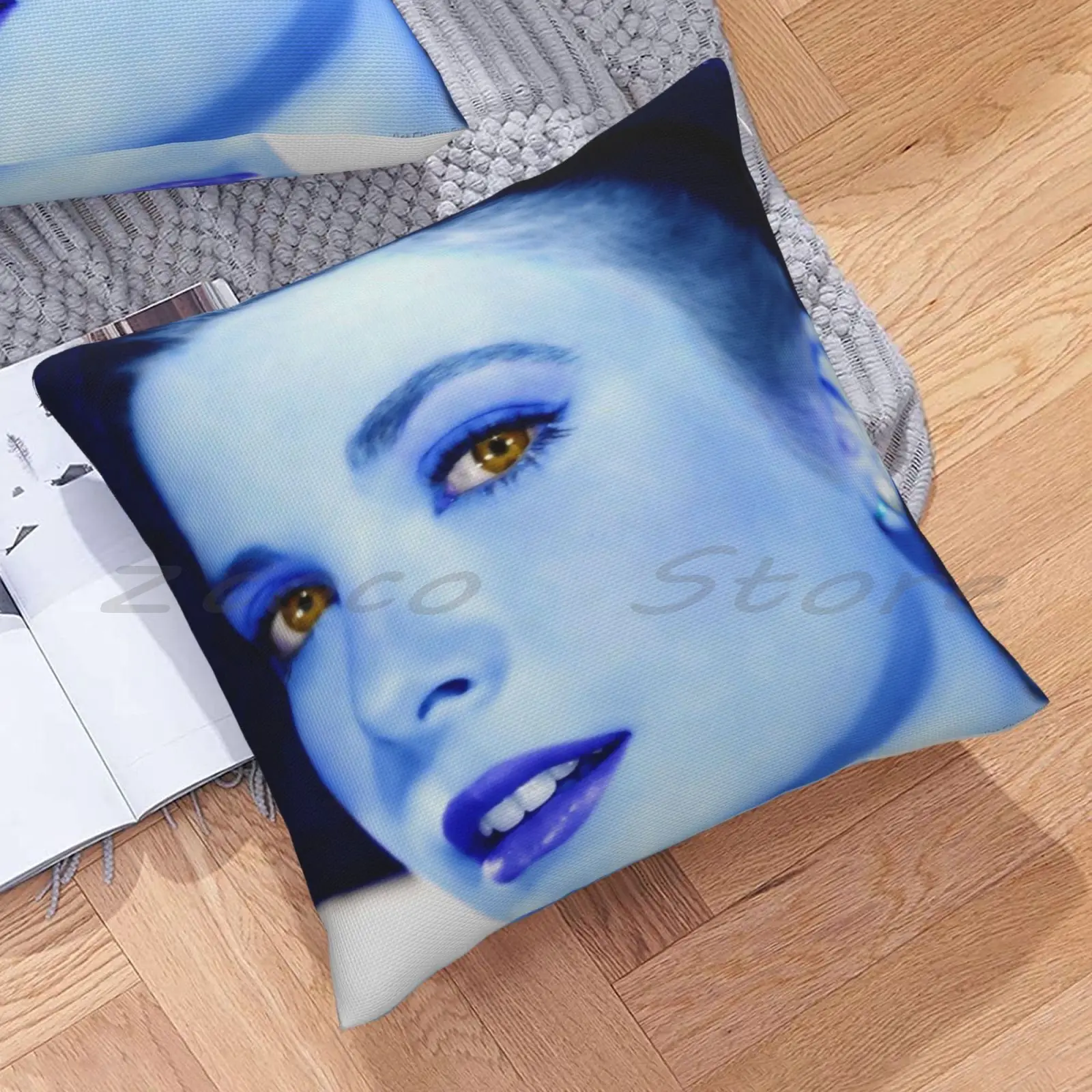 Наволочка из льняной плюшевой ткани с изображением изящности на заказ чехол для