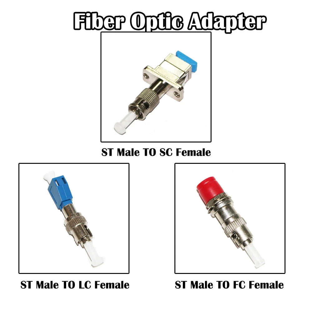 10 шт./лот ST Male to SC Female LC FC Adapter 9/125 FTTH Simplex | Мобильные телефоны и аксессуары
