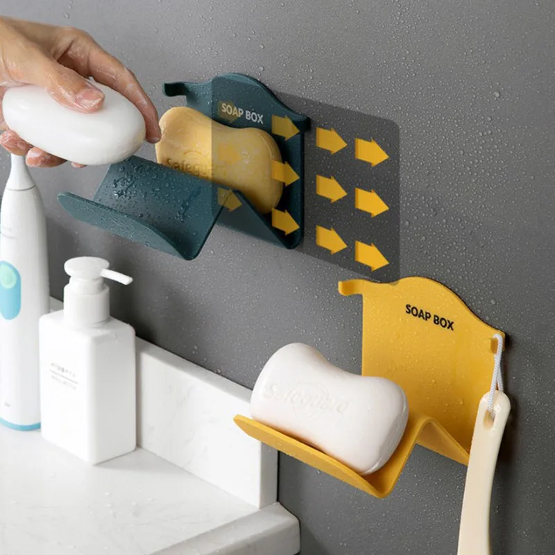 Держатель дренаж для мыла настенная двухслойная стойка хранения органайзер душа