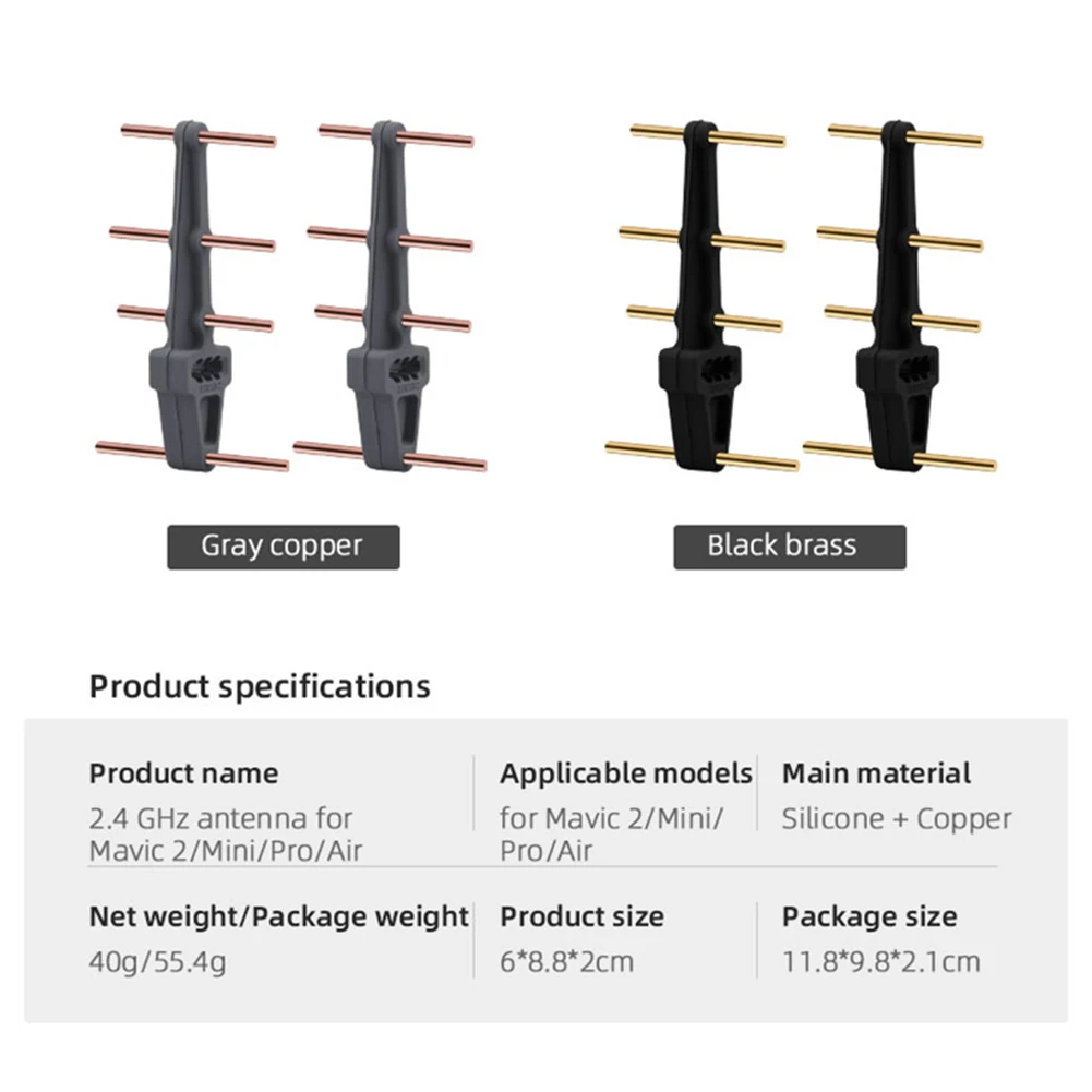 

Antenna Amplifier for DJI Mavic 2 Mini Pro Phantom 4 Pro Remote Controller Yagi Antenna Booster Signal Range Extender Accessorie