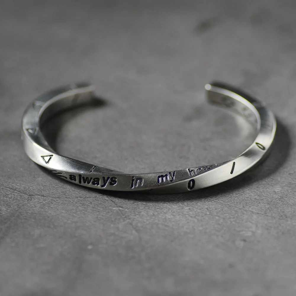 2022 классические браслеты-манжеты из нержавеющей стали с - Цена: 396.72