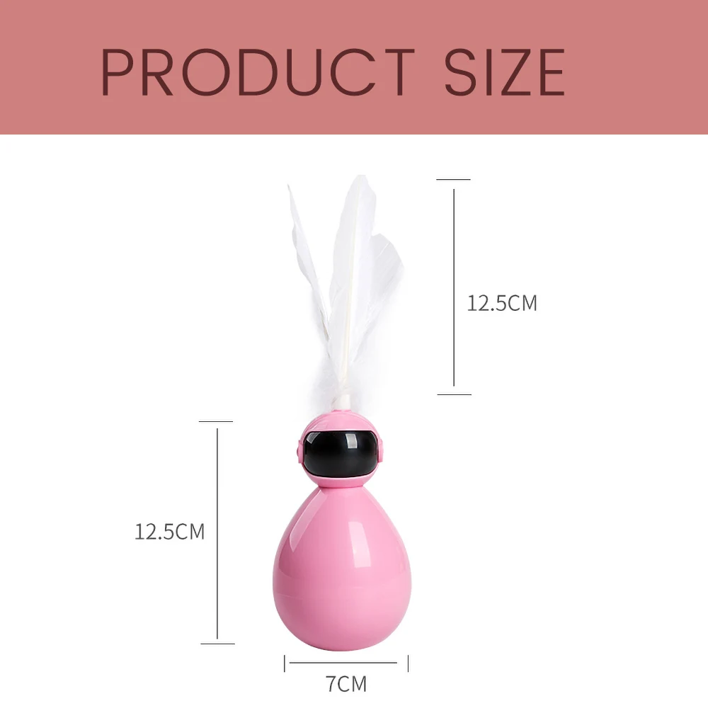 

Electric Cat Pet Tumbler Interactive Toy for Indoor Outdoor Cat Teaser Entertainment Exercise Cats Pet Tumbler Toy