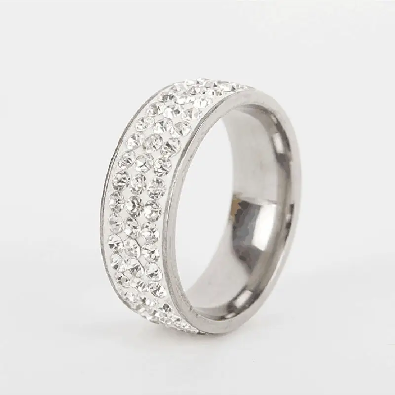 Керамическая глина круглые стразы кольцо из высококачественной нержавеющей