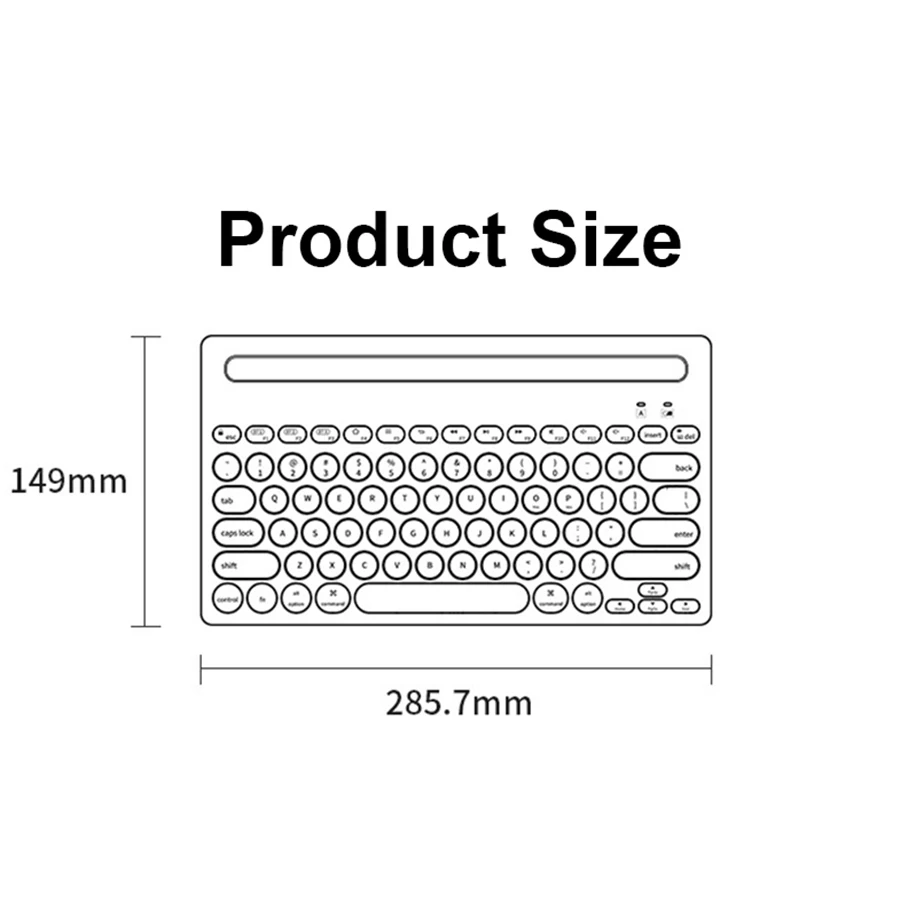 

Wireless Gaming Keyboard Bluetooth-compatible Dual Mode Gaming iPad Tablet Keyboard For iPad 2020 Pro iPad Keyboard PC Gamer