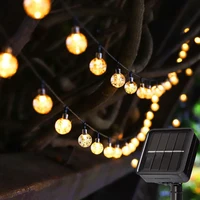 new solar led lamp 8functions wreath light for wedding and garden decoration waterproof outdoor furniture holiday lighting decor
