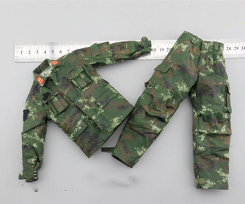 

1/6 Scale FS73028 Armed Police Tactical Uniforms Coat Pants Models for 12''Figure Body DIY