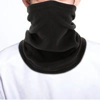 winter 2021 scarf solid color windproof fleece warm anti static outdoor headwear for skating cycling headwear