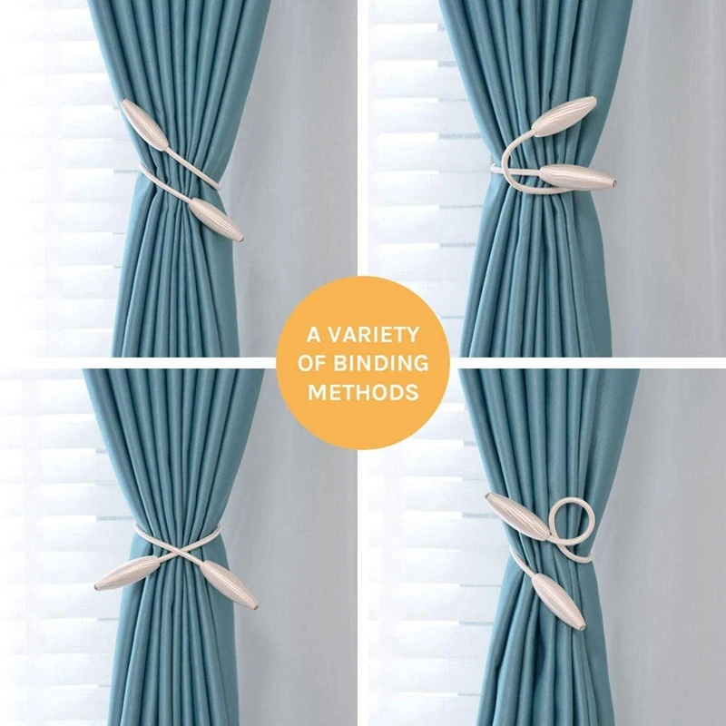 

Revolving Curtain Tie Creative Decoration Crystal Pendant Tie European Style Random Model Tulle Curtain,2 Pieces