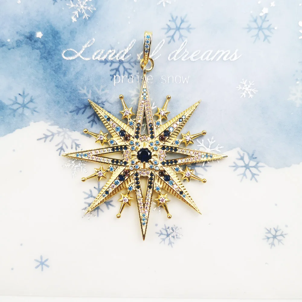 Золотая подвеска с подвеской роялти звездой Новинка лета 2020 богемное ювелирное