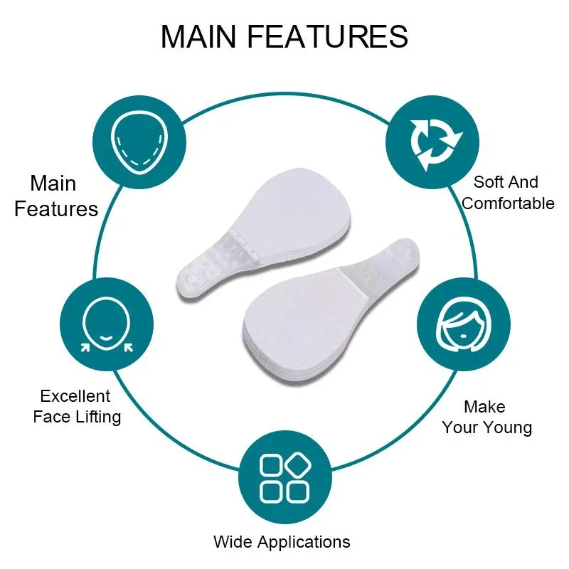 

10Pcs/Set Invisible Thin Face Stickers V-Shape Face Facial Line Wrinkle Sagging SkinFace Lift Up Fast Chin Adhesive Tape