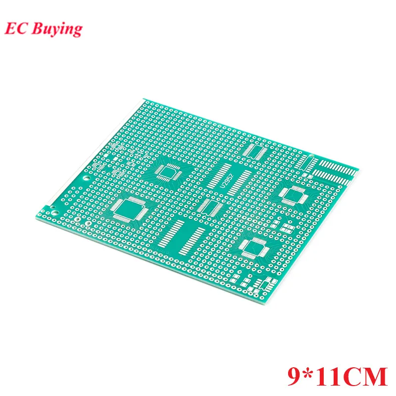 LQFP SOP QSOP QFP 9*11 см односторонняя передающая плата адаптер PCB Pinboard SMT SMD DIP Pin IC