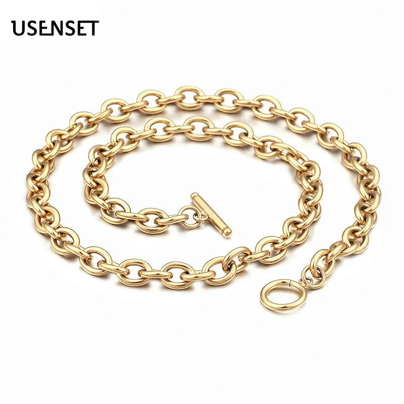 

6MM 8MM Stainless Steel Chains Necklaces for Men Women O Chain Hip Hop Punk DIYJewelry Wholesale
