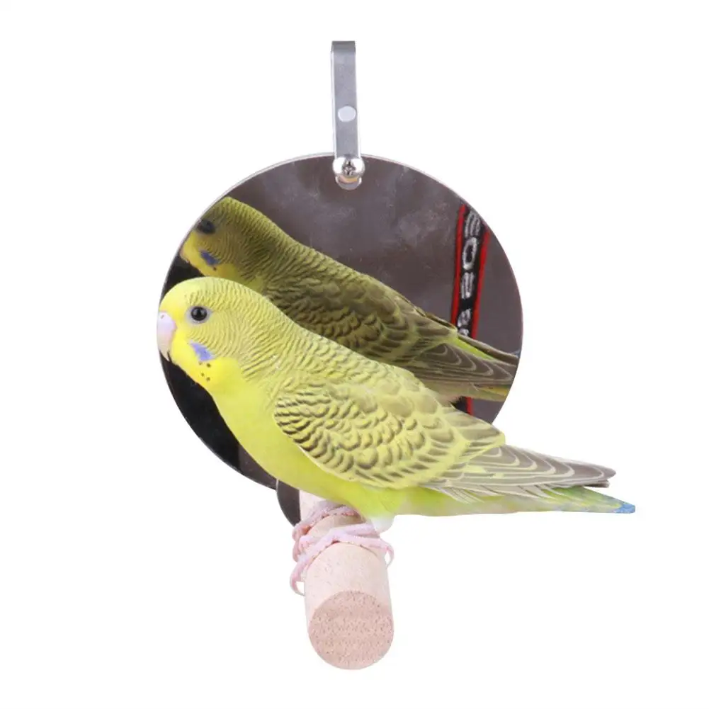 Аксессуары для клетки попугая птичье зеркало-игрушка качающаяся рама из