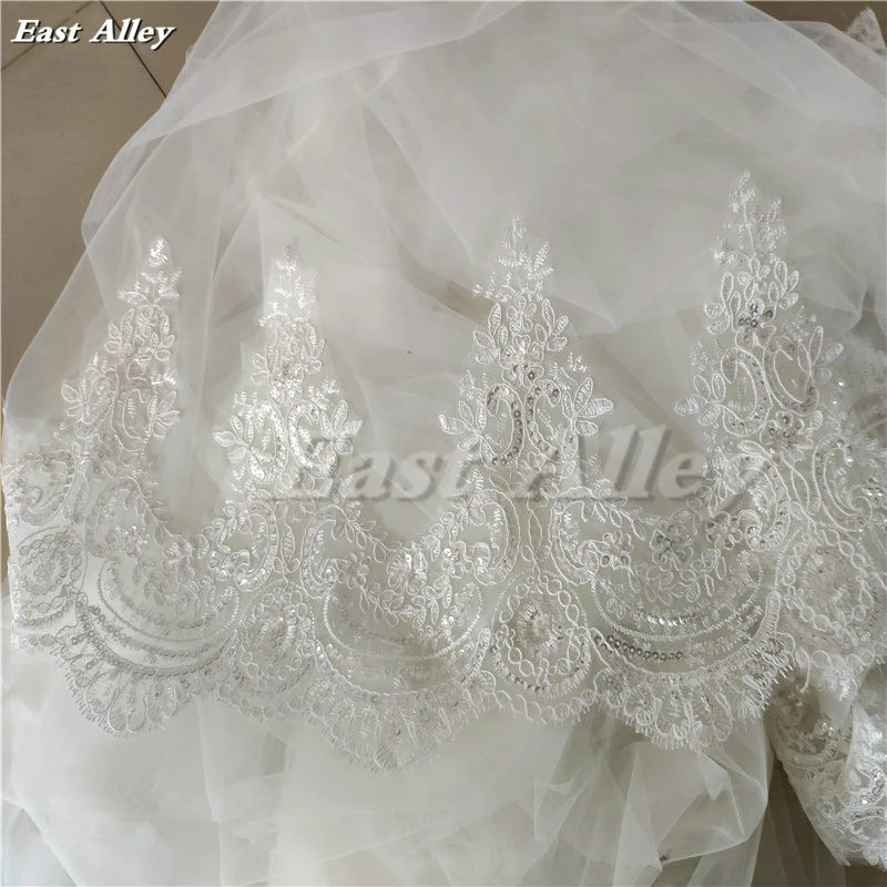 Свадебная накидка-Фата для собора кружевная накидка невесты Длинные свадебные