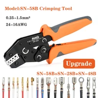 sn 58b crimping pliers for dupont 2 54 2 8 3 96 4 8 6 3 tubeinsulation terminals electrical clamp tools