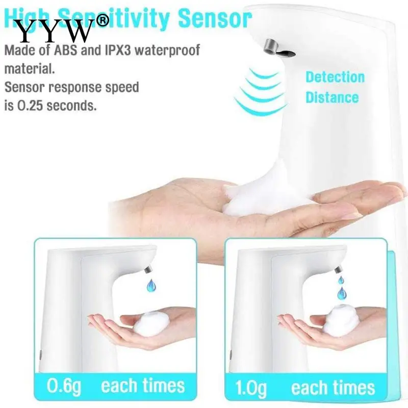 

Touchless Automatic Soap Dispenser Kitchen Bathroom Usb Charging Sensor Soap Foam Machine Soap Pump Dispenser Hand Sanitizer
