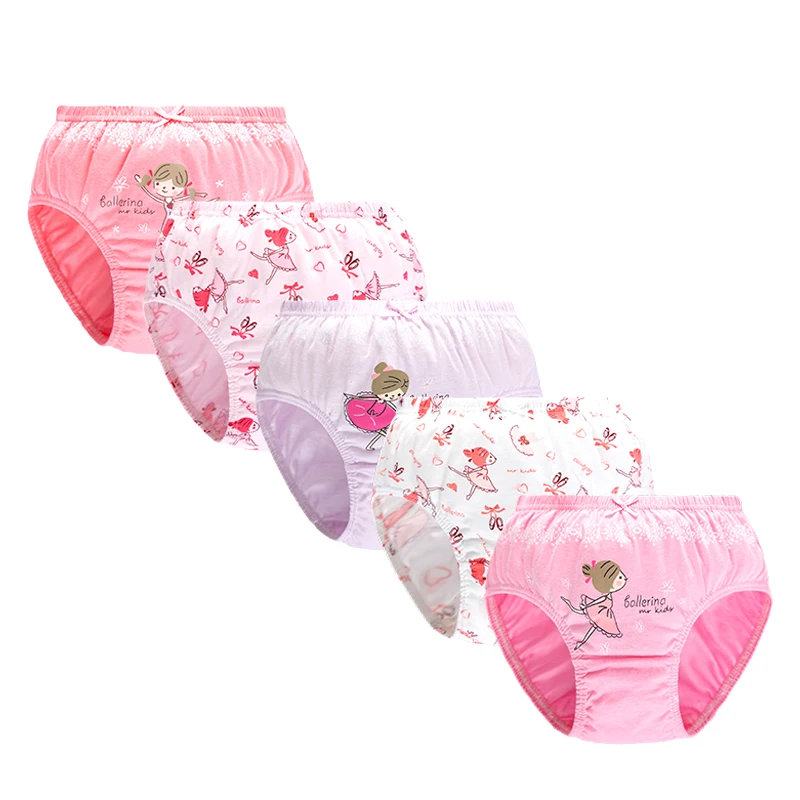 

5Pcs/Pack Fashion Baby Girls Underwear Cotton Lovely Fashion Breathable PantiesBriefs Children Underpants 2-15Years