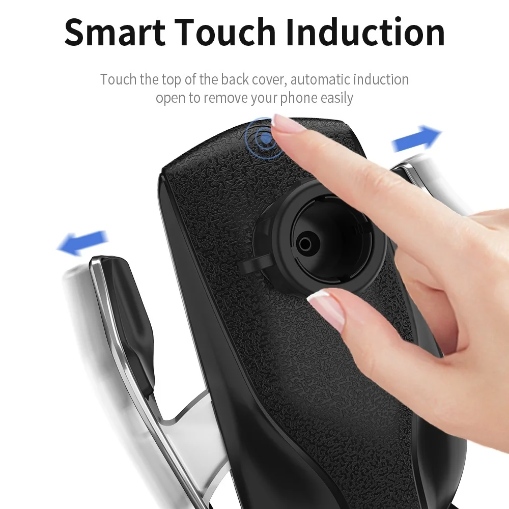 wireless charger car phone holder smart infrared sensor air vent mount mobile phone stand hold qi automatic clamping 10w free global shipping