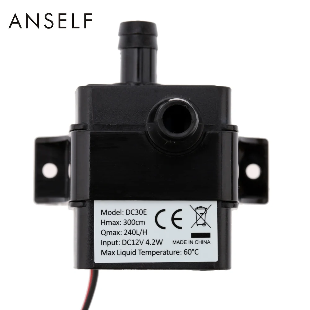 Новый Anself ультра-тихий мини водяной насос DC12V 4 2 Вт Бесщеточный Водяной масляный