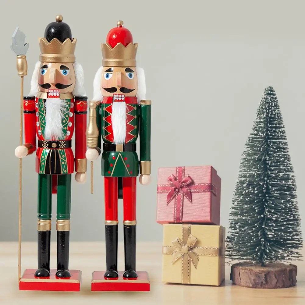 50CM Christmas Wooden Nutcracker Soldier Jewelry Children's Room Decoration Ornament New Year Figurine | Дом и сад