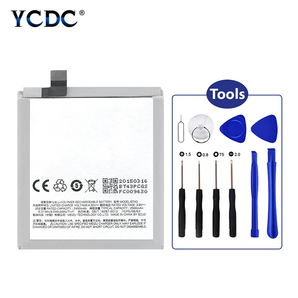 Новый 3 8 V 2500 мА/ч Перезаряжаемые Li-Ion Батарея BT43 PCB защиты мобильного телефона