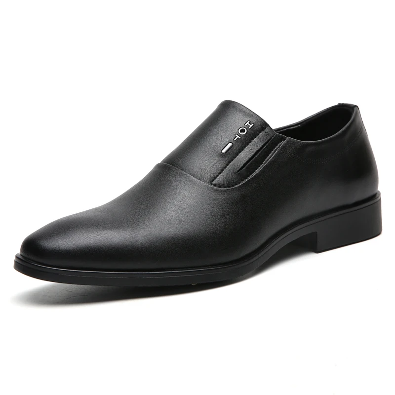 

Business Oxford Leather Shoes Men Breathable Rubber Formal Dress Shoes Male Office Wedding Flats Footwear Mocassin Homme