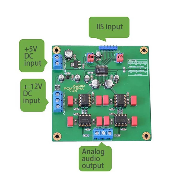 Модуль PCM1794A Hi Fi DAC декодер модуль 192k 24bit IIS PCM1794 Плата декодера F3 012|Усилители
