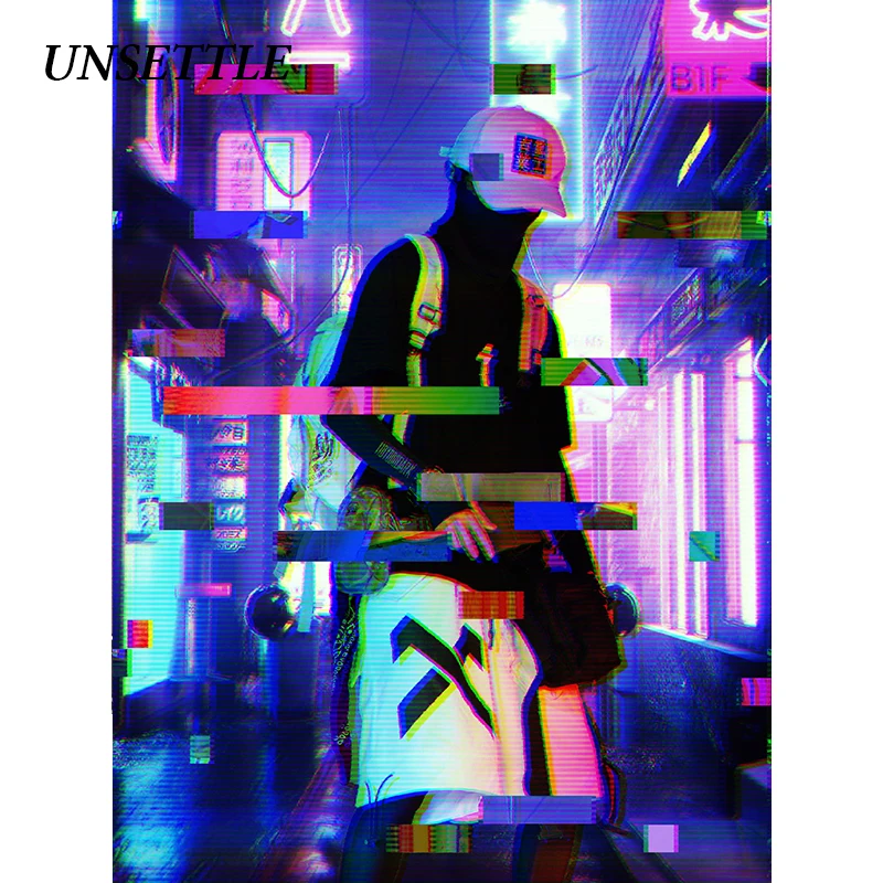 UNSETTLE 2020SS японские летние мужские бегуны в стиле хип хоп шорты уличном с боковыми