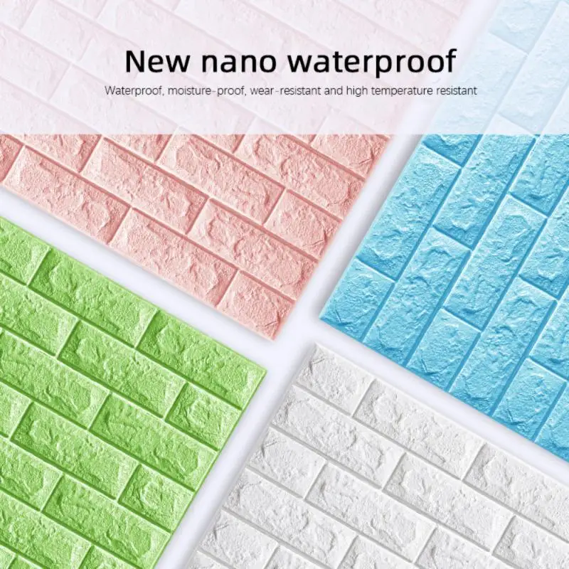 

Wallpaper Self-adhesive Foam Wallpaper Home Bedroom Warm 3d Wall Stickers Waterproof And Moisture-proof For Room Home Decoration
