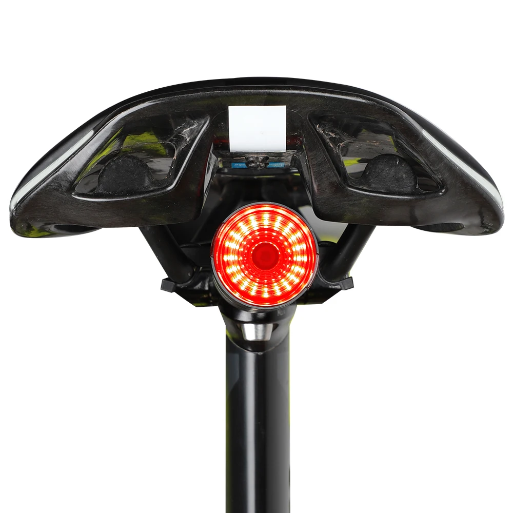 Фонасветильник задний велосипедный с датчиком торможения IPX6