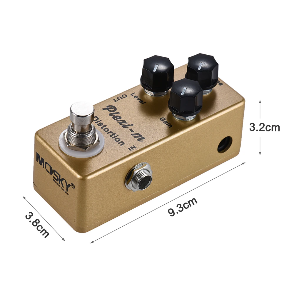 

MOSKY Plexi-m Electric Guitar Distortion Effect Pedal Full Metal Shell True Bypass