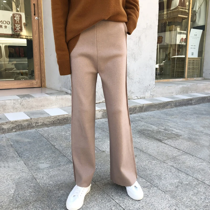 Женские брюки 2019 новые весенние мягкие восковые удобные кашемировые трикотажные