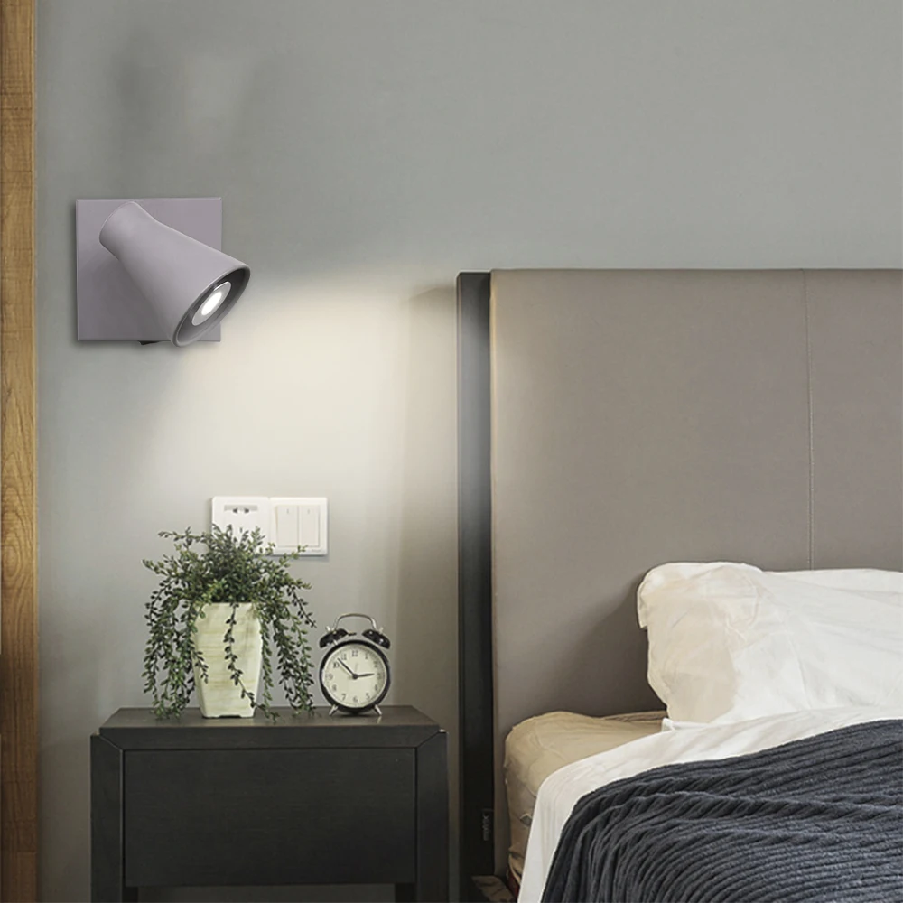Artpad светодиодный настенный светильник с переключателем для спальни фойе