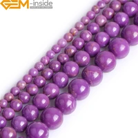 4 16mm round natural purple phosphosiderite stone semi precious selectable diy loose beads for jewelry making bracelet necklace