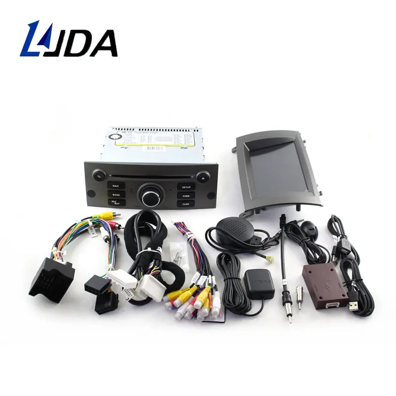 LJDA 1 Din Восьмиядерный Авто Радио Android 9,0 автомобильный dvd-плеер для PEUGEOT 407 gps навигация аудио 4G+ 64G стерео Мультимедиа DSP