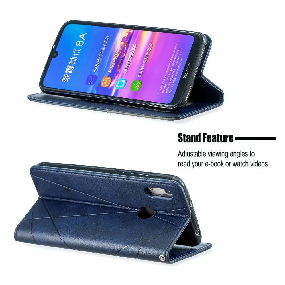 Flip Case For Huawei Y5 Y6 Pro Y7 Prime Y9 Prime Honor 7A Pro 7C 8A 8S 9X 10i Lite PU Leather Wallet Cover Coque Case