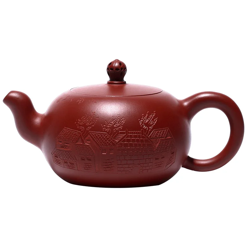 

Dahongpao purple clay teapot origin daily department store tea set teapot handmade one bead teapot