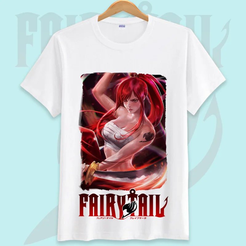 Летняя футболка для косплея с изображением феи хвоста этерия нацу драгнееля люси