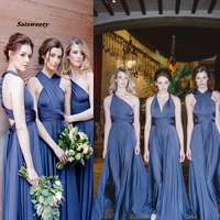 2022 soft cheap custom popular bridesmaid dress long high quality convertible bridesmaid dresses
