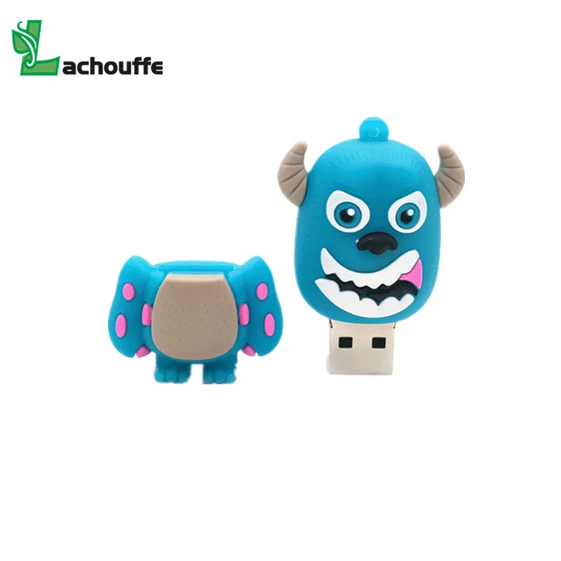 USB 2,0 рюкзак с изображением университета монстров, USB флэш-накопитель 4 Гб оперативной памяти, 16 Гб встроенной памяти, 32 ГБ флэш-накопитель карта памяти, Флеш накопитель с героями мультфильмов флэш-накопитель 8 ГБ 64 Гб 128
