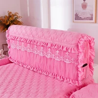 korean lace bedside cover home decor bedding comforter all inclusive headboard cover princess thickened cotton bed spreads