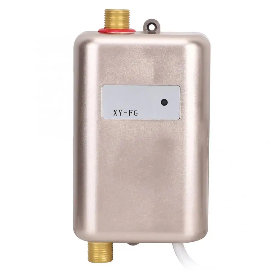

Electric Water Heater Instantaneous Hot Shower Flow Fast Heating Kitchen Bathroom Stainless Steel Tankless Water Heater